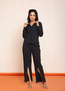 Camisa Negra con Pedrería para Mujer, Blusa Casual de Verano, a la Moda, Elegante, Brillante, para la Noche, Atuendo Cómodo - Product Image 3