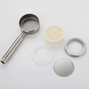 Handheld Shower Head 304 Stainless Steel <b>Round</b> <b>Brushed</b> Corrosion Prevention Portable Rain Shower Head - Product Image 3