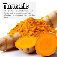 Coffret de Soins Bio Anti-Acné au Curcuma et à la Vitamine C pour une Peau Éclatante et Rajeunie, Marque Blanche, avec du Citron
