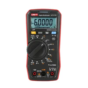 UNI-T UT117C yüksek hassasiyetli True RMS dijital multimetre AC/DC akım gerilim 600V 10A otomatik aralığı Tester