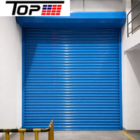 Porte de garage enroulable commerciale avec fonctionnement motorisé pour usine et atelier