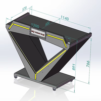 Table de scène DJ tournante personnalisable de haute qualité pour les fêtes de club pour les écrans en treillis