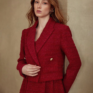 Giacca <span class=keywords><strong>da</strong></span> Completo Professionale in Lana di Alta Qualità per <span class=keywords><strong>Donna</strong></span>, Nuovo Abbigliamento Formale <span class=keywords><strong>da</strong></span> Lavoro per Manager, Eleganti Blazer per Ogni Stagione - Product Image 1