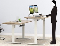 Bureau de travail électrique réglable en hauteur avec système de levage motorisé, bureau élévateur, bureau debout, bureau d'ordinateur