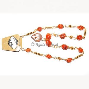 สร้อยคอแฟชั่นสไตล์คลาสสิกพร้อมกรงหินอาเกตสร้อยคอหยกหลักสำหรับเป็นของขวัญหรือหมั้น - Product Image 1