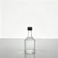 Vente en gros de mini-bouteilles de liqueur de 50 ml, bouteilles en verre vides pour whisky et vin avec bouchon à vis pour la tequila