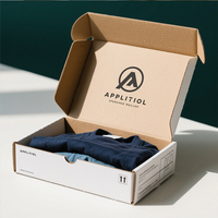 Promotion : Boîtes en carton ondulé rigide en matériaux recyclés pour emballage express de chaussettes, T-shirts, sous-vêtements et vêtements