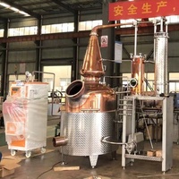 Alambic à alcool, spiritueux, distillateur multi-tours, équipements de distillation continue, alambic en cuivre à double colonne