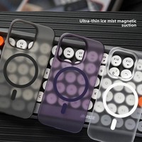 Housse de téléphone antichoc de luxe ultra-mince magnétique translucide givré anti-empreintes digitales pour iPhone 16 15 14 13 Pro Max Plus
