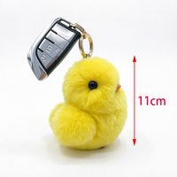 Porte-clés Poupée Canard Jaune en Peluche Douce Tendance 2026, Fait Main, Pendentif de Sac, Ornement d'Intérieur de Voiture, Breloque Cadeau pour Femmes