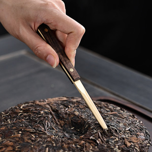 The Five Gentlemen Of <b>Tea</b> Ceremony <b>Tea</b> Tools <b>Set</b> Wooden Handle Brass Kung Fu <b>Tea</b> Accessories For Afternoon <b>Tea</b> - Product Image 3