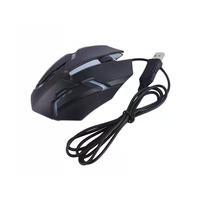 Souris d'ordinateur USB, PC de bureau et ordinateur portable, souris de jeu rechargeable, ergonomique, avec éclairage LED, souris de jeu filaire
