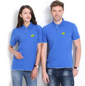 Camiseta de Punto CVC de Algodón de Primera Calidad con Mangas Cortas y Logotipo Personalizado Bordado - Product Image 3