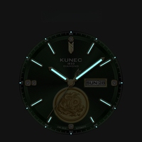 Relojes Mecánicos Automáticos Miyota Personalizados de Lujo para Hombre, con Calendario Luminoso Japonés, Moneda de Oro y Diamantes