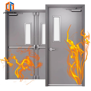 Fire-Resistant Glass Safety Access <strong>Door</strong> 1-3 Hours Fire-Rated Metal <strong>Door</strong> Modern Style Steel Fire <strong>Door</strong> Interior Hotels Schools - Product Image 1