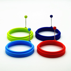 4 paquets de moules à œufs en silicone, anneaux à œufs frits, moules à crêpes en silicone, anneaux à œufs en silicone - Product Image 1