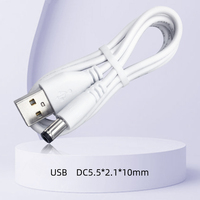 USB DC-Stromkabel 1 1 Stecker Stecker 3,5x1,35x10 5,5*2,1mm CCTV-Kabel 5525 LED-Adapter Quadratische OEM-Buchse für 12V Kupfer