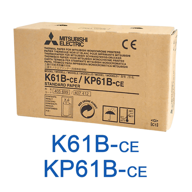Impresora de vídeo de ultrasonido Kp61B-Ce Rollo de papel de impresora térmica a color para impresora de vídeo de ultrasonido