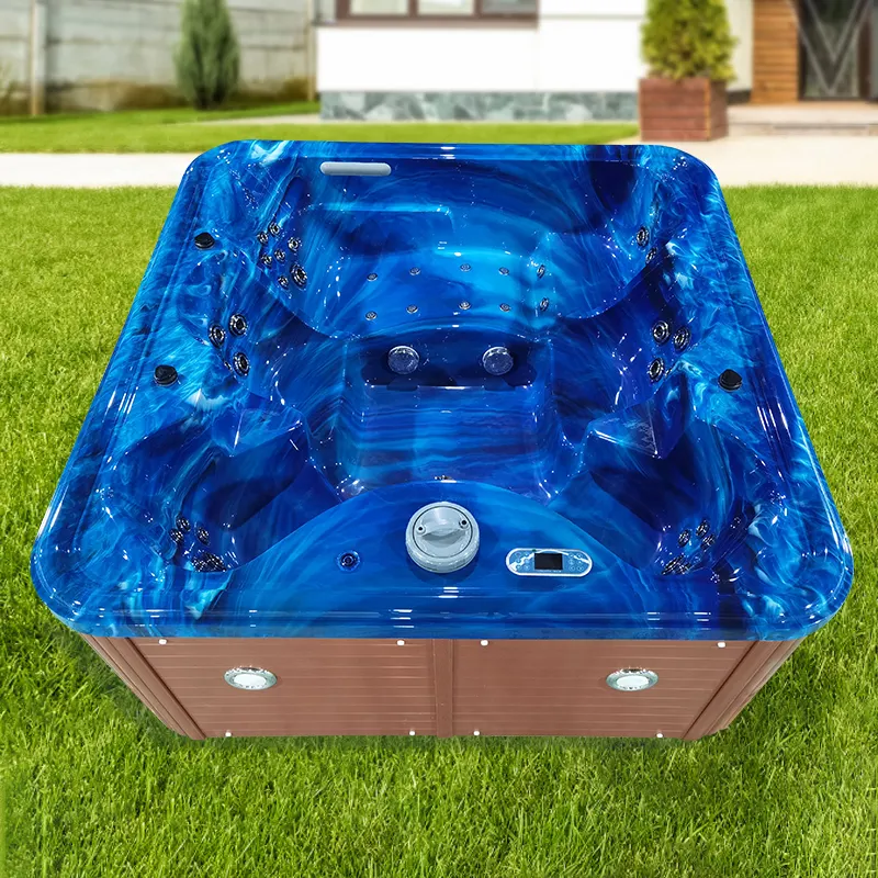 6 Personen Outdoor Hot Tub Zwemmen Spa Massage Met Dvd-speler