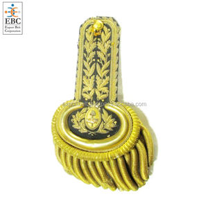 OEM oro lingotes flecos gruesos otoño charreteras moda traje dorado para Cine uso equipo de defensa personal al por mayor - Product Image 3