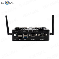 Mini PC EGLOBAL sin Ventilador para Uso Comercial, Intel N100, DDR4, MSATA, SSD M.2, Win10, 4 USB, Nuc, DP, WiFi, 2 RJ45, Gigabit LAN, Audio, Linux