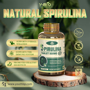 Comprimés de Spiruline 500mg avec <span class=keywords><strong>Vitamine</strong></span> A, Fer, <span class=keywords><strong>B12</strong></span>, Protéines Végétales, Superaliment, Nutrition Quotidienne pour Adultes Actifs, Marque Privée OEM - Product Image 2