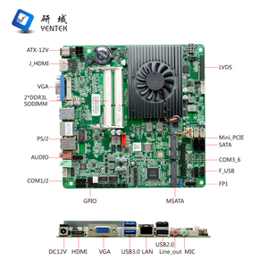 Intel Core เมนบอร์ด I5 6300U I7 7100U Mini ITX 2 DDR3L SATA3.0เมนบอร์ด <span class=keywords><strong>mSATA</strong></span> 6xcom VGA LAN ในอุตสาหกรรม - Product Image 2