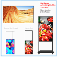 Écran d'affichage numérique LCD tactile à haute luminosité LED P2.5 mobile pour publicité intérieure Xinpai pour ascenseur de magasin
