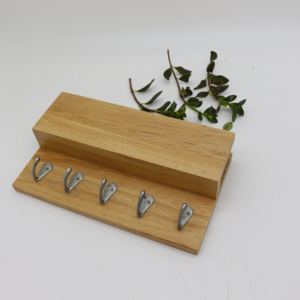 المنزل ديكور الحائط البريد مغلف المنظم حامل خشبي السنانير رف شنقا سلسلة حامل - Product Image 6