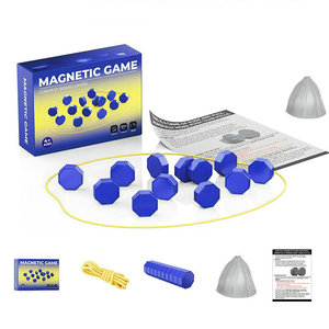 Gioco di Scacchi Magnetico con Pedine Grandi e Corda, Gioco da Tavolo Strategico per Famiglia, Viaggi, Campeggio, per 2 Giocatori - Product Image 1