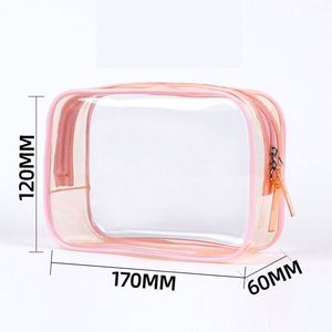 Nouvelle Trousse de Maquillage Grande Capacité en PVC Imperméable Style Ins avec Fermeture Éclair, Sac de Rangement Portable Tendance pour Articles de Toilette – Vente en Gros - Product Image 4