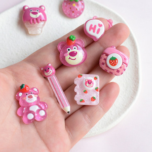 Mini abalorios de resina con reverso plano cabujón de dibujos animados adornos artesanales crema pegamento decoraciones DIY accesorios para fundas telefónicas - Product Image 3