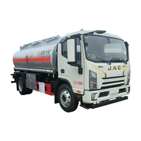 Camion-citerne de livraison de carburant JAC 8 tonnes, camion de transport de pétrole, vente chaude