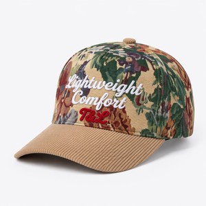 Wholesale Custom Logo Embroidered 5-Panel Sporty Camp <b>Cap</b> Breathable <b>Waterproof</b> Corduroy Sports <b>Caps</b> - Product Image 1