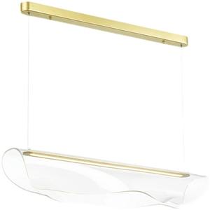 Lustre en acrylique moderne minimaliste design, lampe d'art de luxe pour grand bureau, restaurant, bar, comptoir, installation suspendue - Product Image 3