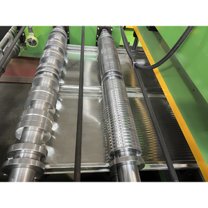 아연 아연 도금 강철 루핑 패널 타일 만들기 기계 5V 트윈 리브 지붕 시트 롤 성형 기계 - Product Image 3