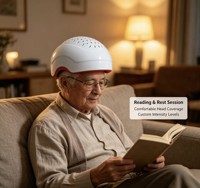 Casque de stimulation cérébrale, thérapie laser rouge DBS, lumière NIR pour l'AVC, Parkinson, Alzheimer, la dépression, les traumatismes