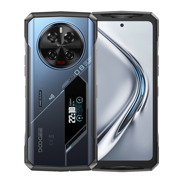DOOGEE V40 Pro Rugged Phone Unlocked 16GB+512GB 8680mAh Battery 6.78 Inch NFC Night Vision 5G Smartphone