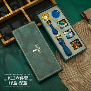 ชุดตราประทับเคลือบขี้ผึ้งแนววินเทจ,พร้อมช้อนขี้ผึ้งละลายกันลวกพร้อมกล่องของขวัญ - Product Image 6