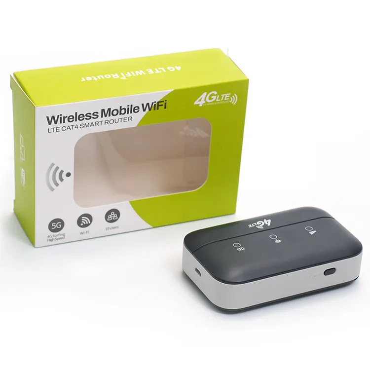 Mobile Wifi Router 4G Lte Wireless 300Mbps Mobile Hotspot Cpe Wps Sms Battery Lan Eth For Phone