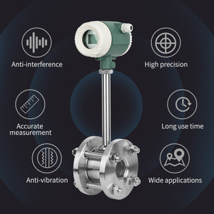 Display digitale vortice misuratore di portata in acciaio inox sensore elettronico per vapore Gas acqua aria liquida per olio di misurazione LCD prezzo - Product Image 3
