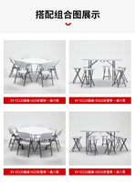 Table de banquet pliable moderne en PEHD pour 6-8 personnes, imperméable et durable, pour extérieur, salon, chambre, hôpital - Vente en gros