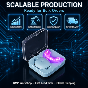 Lampe de soin buccal 3-en-1 à lumière rouge 660nm, NIR 850nm et violette 410nm, appareil de thérapie LED multi-longueurs d'onde pour le soin des gencives et une haleine fraîche - Product Image 2