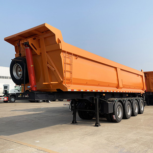 Semi-remorque benne arrière en U 4 axes 80T pour le transport de matériel lourd, fournie directement par le fabricant - Product Image 1