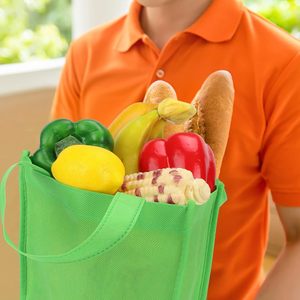 定制可回收环保无纺布可重复使用购物袋，带徽标，可生物降解，适用于超市和展览使用 - Product Image 4