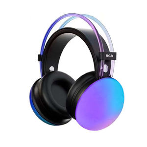 Casque d'écoute stéréo sans fil <span class=keywords><strong>Streamer</strong></span> Cool RGB Light Professional Noise Cancellation Over-Ear PG830 Luminous Headphones - Product Image 2