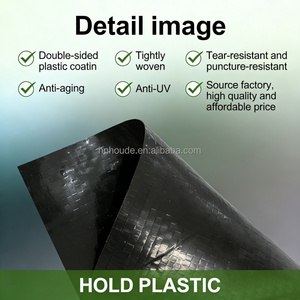 Bâche de bassin tissée en PEHD noir, résistante aux UV, pour réservoirs d'eau, salterns, agriculture, écologique, imperméable - Product Image 3