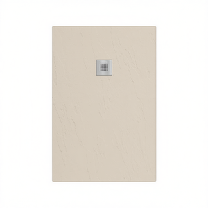 Receveur de douche rectangulaire Estasi 80 x 150 cm couleur sable avec système de drainage pour salle de bain - Product Image 3