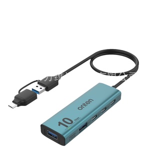 <span class=keywords><strong>Hub</strong></span> USB3.2 Gen2 de 4 Puertos Onten con Interfaz Dual de 10G, 3 Puertos Tipo-C y 2 Puertos USB-A - Product Image 1