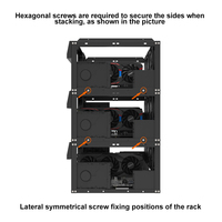 Cadre PC DIY Châssis de Bureau Empilable Banc de Test Ouvert Compatible Cartes Mères ATX MacroATX E-ATX X79 X99